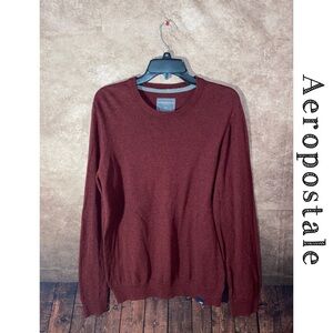 Aeropostale A87 burgundy long sleeve pullover sweater-Men’s size L-EUC